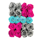 Preserved Rose Deco Gift Box|Premium Quality Handcrafted 20 Roses x 6.5 cm Diameter|Non Toxic|Excellent for All Events and Organizations|by Ezgi Sertcetin