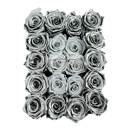 Preserved Rose Deco Gift Box|Premium Quality Handcrafted 20 Roses x 6.5 cm Diameter|Non Toxic|Excellent for All Events and Organizations|by Ezgi Sertcetin