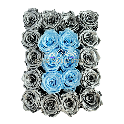 Preserved Rose Deco Gift Box|Premium Quality Handcrafted 20 Roses x 6.5 cm Diameter|Non Toxic|Excellent for All Events and Organizations|by Ezgi Sertcetin