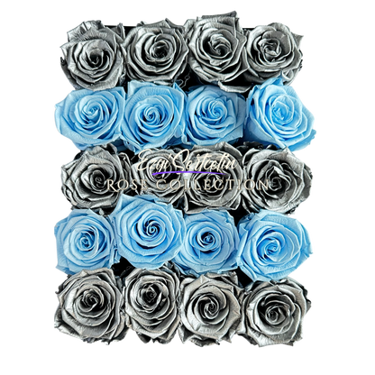 Preserved Rose Deco Gift Box|Premium Quality Handcrafted 20 Roses x 6.5 cm Diameter|Non Toxic|Excellent for All Events and Organizations|by Ezgi Sertcetin