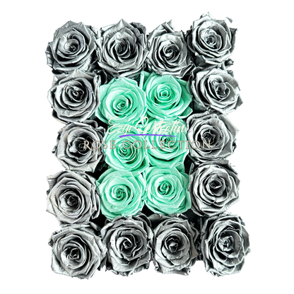 Preserved Rose Deco Gift Box|Premium Quality Handcrafted 20 Roses x 6.5 cm Diameter|Non Toxic|Excellent for All Events and Organizations|by Ezgi Sertcetin