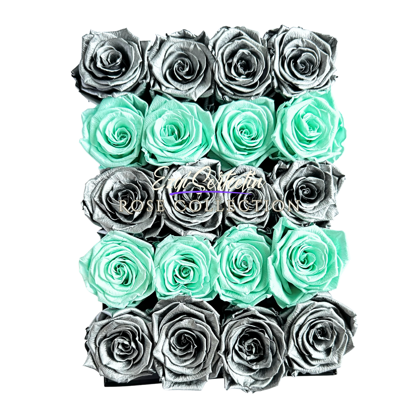 Preserved Rose Deco Gift Box|Premium Quality Handcrafted 20 Roses x 6.5 cm Diameter|Non Toxic|Excellent for All Events and Organizations|by Ezgi Sertcetin