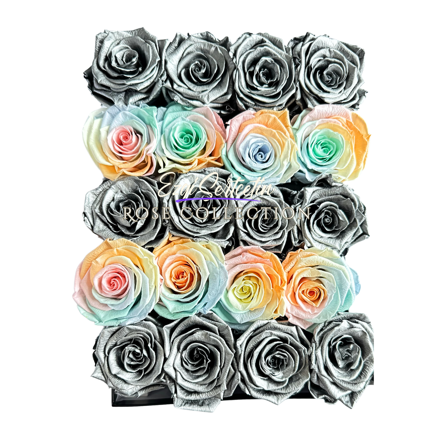 Preserved Rose Deco Gift Box|Premium Quality Handcrafted 20 Roses x 6.5 cm Diameter|Non Toxic|Excellent for All Events and Organizations|by Ezgi Sertcetin