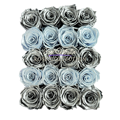 Preserved Rose Deco Gift Box|Premium Quality Handcrafted 20 Roses x 6.5 cm Diameter|Non Toxic|Excellent for All Events and Organizations|by Ezgi Sertcetin