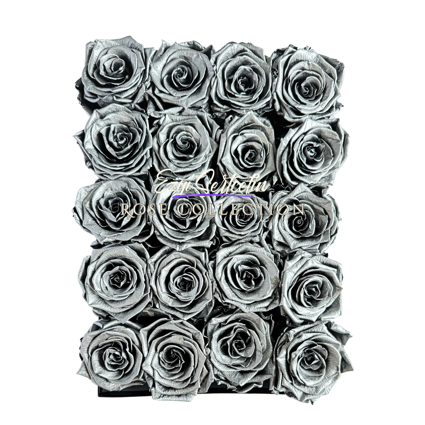 Preserved Rose Deco Gift Box|Premium Quality Handcrafted 20 Roses x 6.5 cm Diameter|Non Toxic|Excellent for All Events and Organizations|by Ezgi Sertcetin