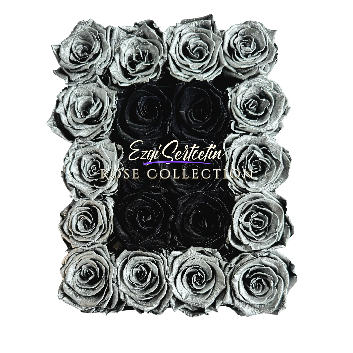 Preserved Rose Deco Gift Box|Premium Quality Handcrafted 20 Roses x 6.5 cm Diameter|Non Toxic|Excellent for All Events and Organizations|by Ezgi Sertcetin