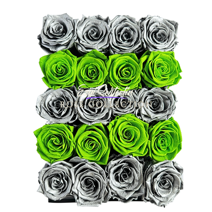 Preserved Rose Deco Gift Box|Premium Quality Handcrafted 20 Roses x 6.5 cm Diameter|Non Toxic|Excellent for All Events and Organizations|by Ezgi Sertcetin