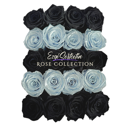 Preserved Rose Deco Gift Box|Premium Quality Handcrafted 20 Roses x 6.5 cm Diameter|Non Toxic|Excellent for All Events and Organizations|by Ezgi Sertcetin