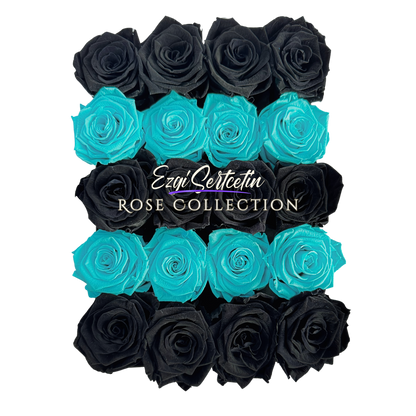 Preserved Rose Deco Gift Box|Premium Quality Handcrafted 20 Roses x 6.5 cm Diameter|Non Toxic|Excellent for All Events and Organizations|by Ezgi Sertcetin