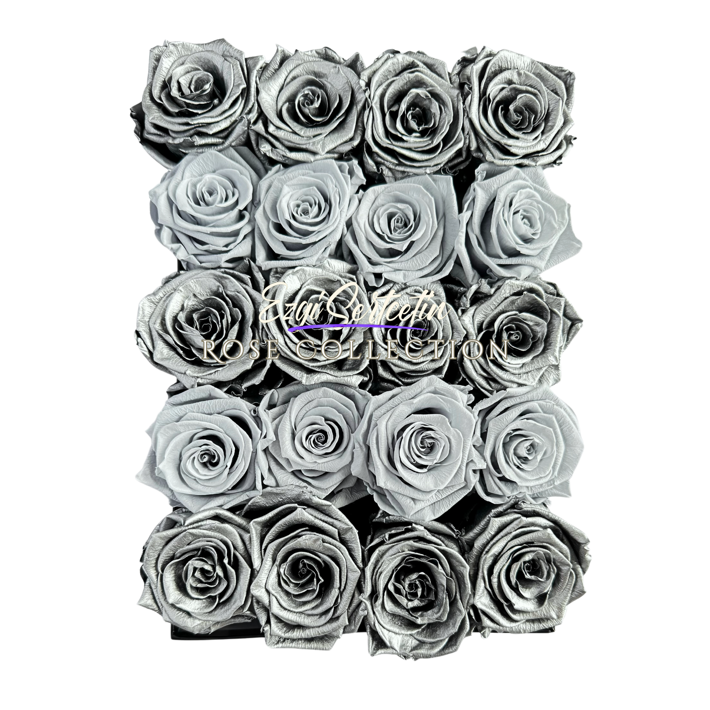 Preserved Rose Deco Gift Box|Premium Quality Handcrafted 20 Roses x 6.5 cm Diameter|Non Toxic|Excellent for All Events and Organizations|by Ezgi Sertcetin