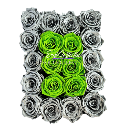 Preserved Rose Deco Gift Box|Premium Quality Handcrafted 20 Roses x 6.5 cm Diameter|Non Toxic|Excellent for All Events and Organizations|by Ezgi Sertcetin