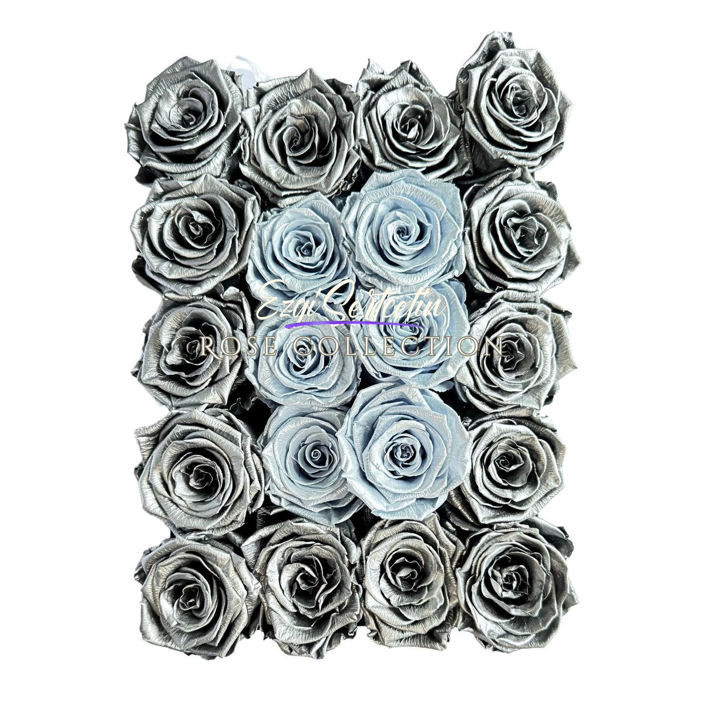 Preserved Rose Deco Gift Box|Premium Quality Handcrafted 20 Roses x 6.5 cm Diameter|Non Toxic|Excellent for All Events and Organizations|by Ezgi Sertcetin