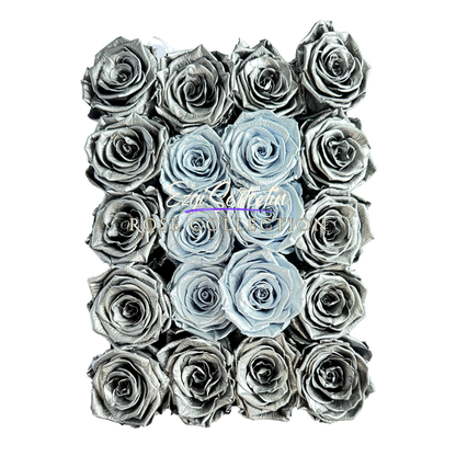 Preserved Rose Deco Gift Box|Premium Quality Handcrafted 20 Roses x 6.5 cm Diameter|Non Toxic|Excellent for All Events and Organizations|by Ezgi Sertcetin